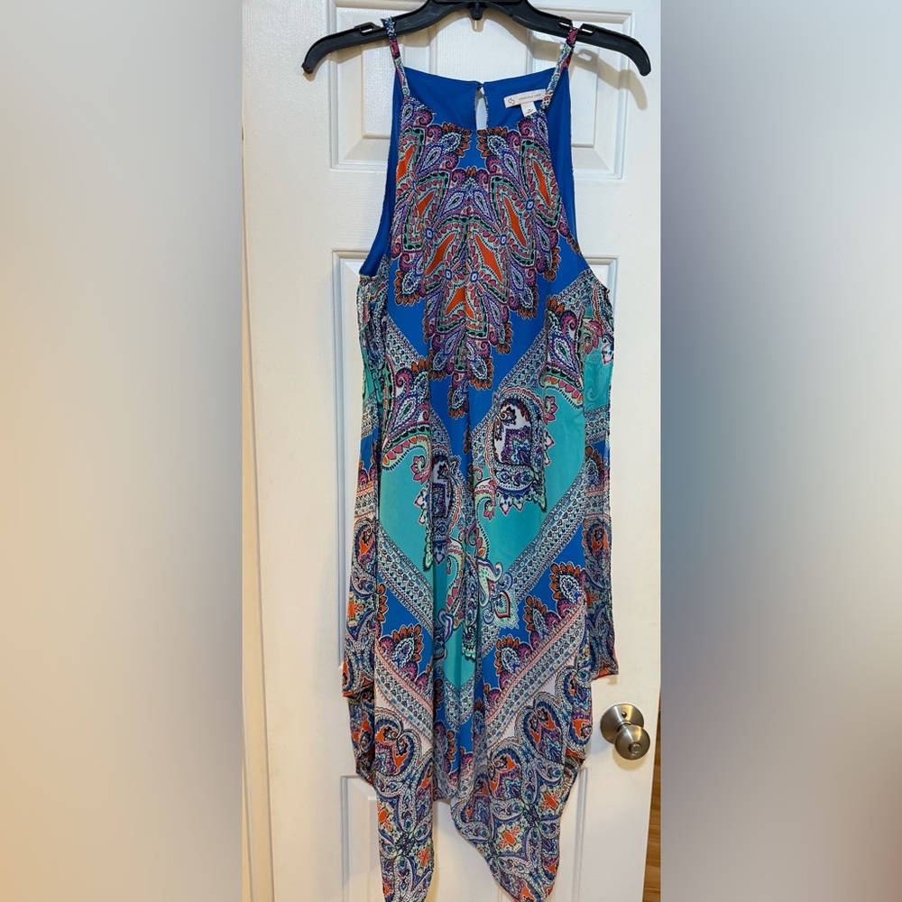 Vibrant Paisley Print Dress